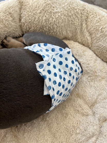 WEPHIES DIAPERS BELLY BAND DIAPER COVER FRENCH ENGLISH BULLDOG Buffalo Plaid with black bow tie and suspenders