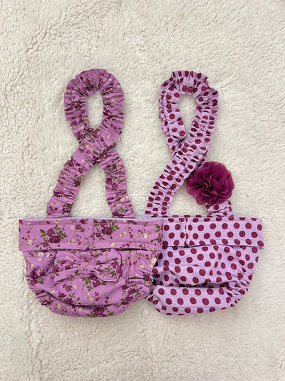 No Tail Hole Female FRENCH BULLDOG DIAPERS Cover Set of 2 with suspenders bitch britches heat pants for dog mom