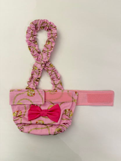 PAÑAL PARA BULLDOG FRANCÉS, pantalones térmicos con tirantes florales para fiesta en el jardín, ropa elegante para perros, pañal para hembra sin cola