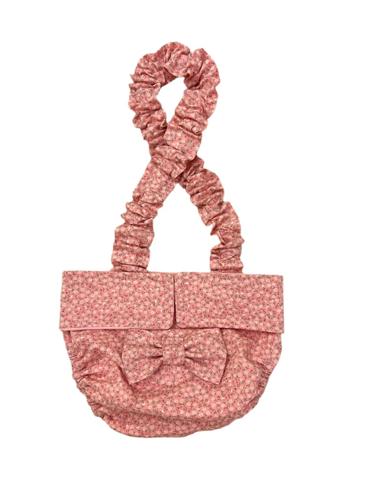 FRENCH BULLDOG DIAPER Cover for Females: Pink Sevenberry suspender britches heat pants with bow