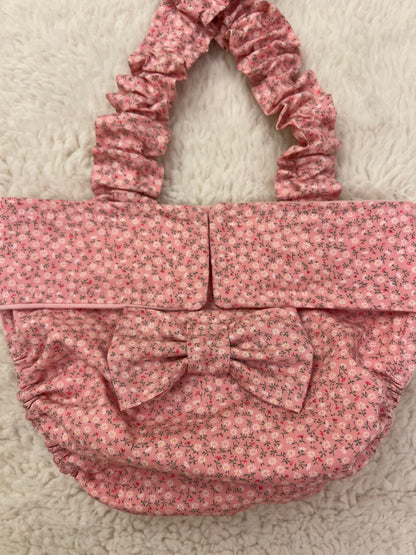 FRENCH BULLDOG DIAPER Cover for Females: Pink Sevenberry suspender britches heat pants with bow