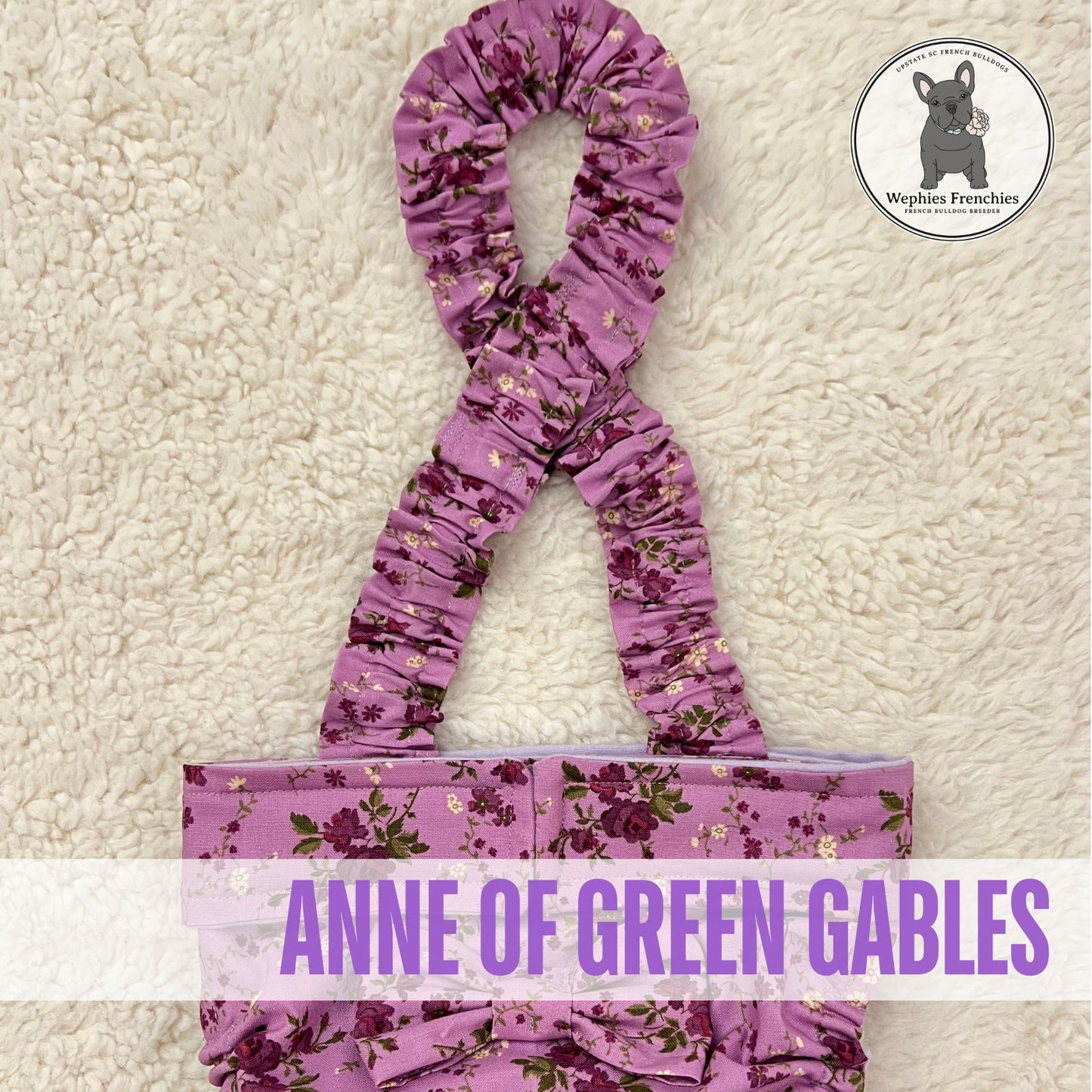 Bulldog diaper with suspenders