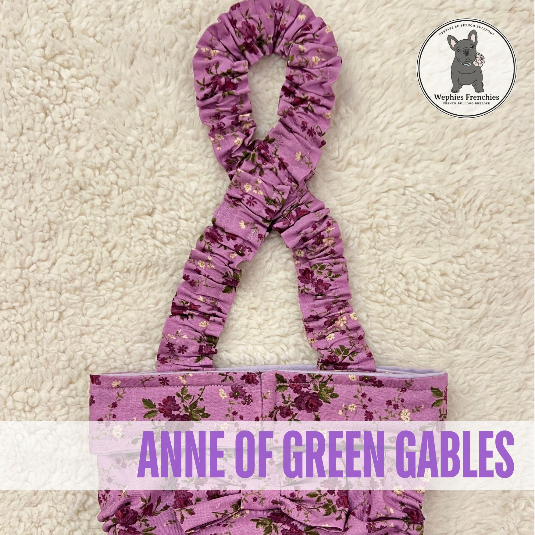 Bulldog diaper with suspenders