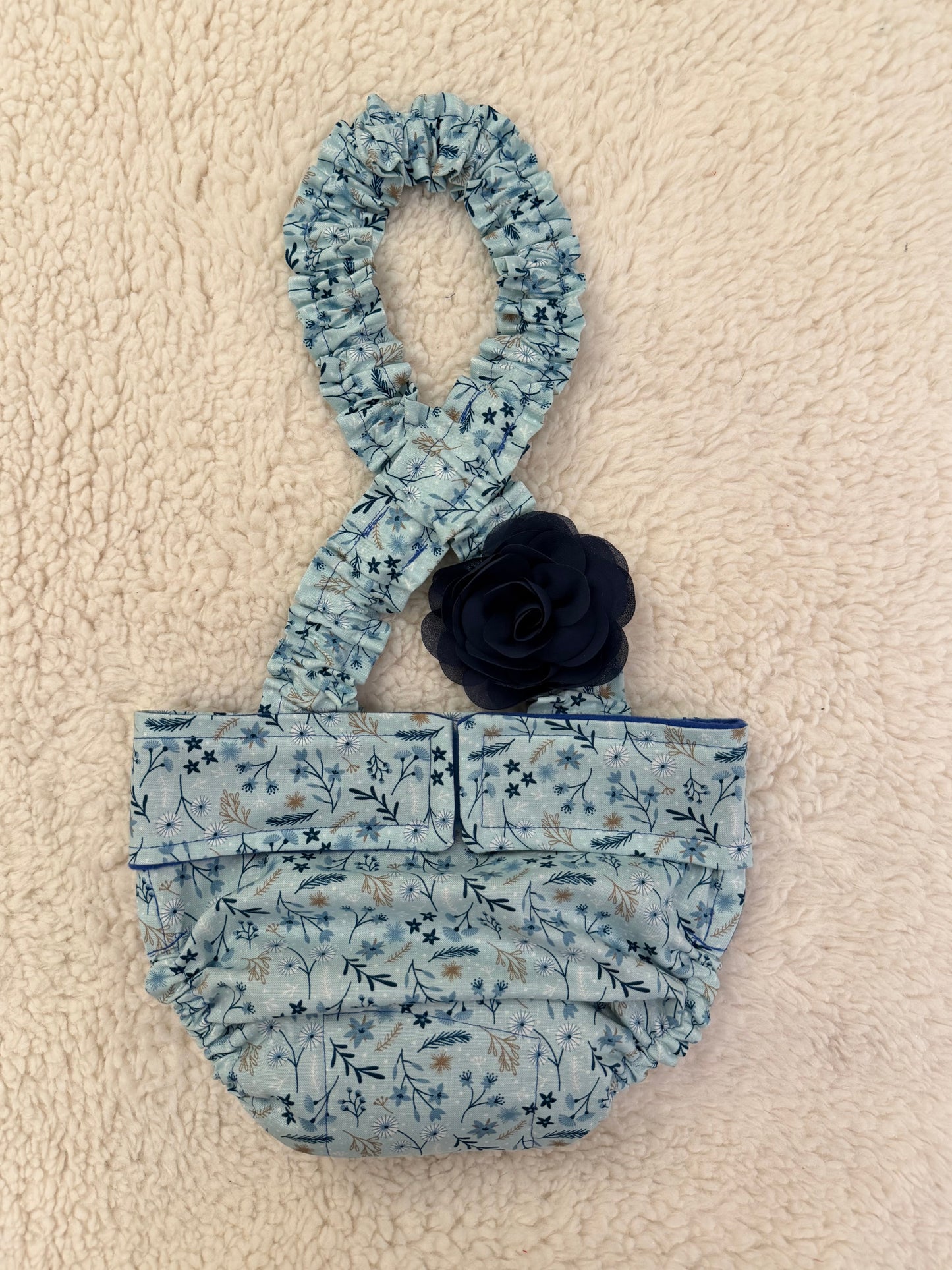 Conjunto de funda de pañal para bulldog francés hembra sin orificio para la cola con tirantes, pantalones térmicos para perra, para mamá perra