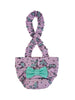 French Bulldog/ English Bulldog Washable Dog Diaper with Suspenders  - Lavender Bloom w Bow - Wephies